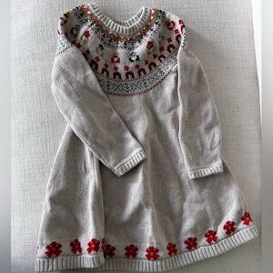 Hanna Andersson Gnome Fair Isle Sweater Dress